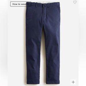 JCREW Boys' stretch chino pant in slim fit